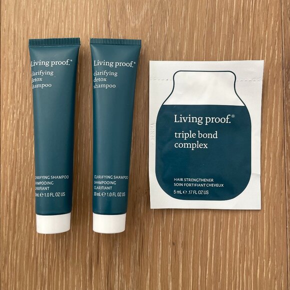 Living Proof Hair Care Clarifying Detox Shampoo Triple Bond Complex Mini Sample - Picture 1 of 5